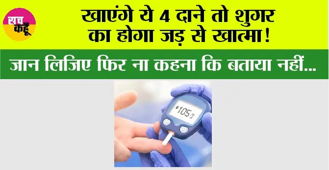 Diabetes Treatment: बिना चिंता करें ये 4 दाने खाएं, शुगर के लिए अमृत हैं…