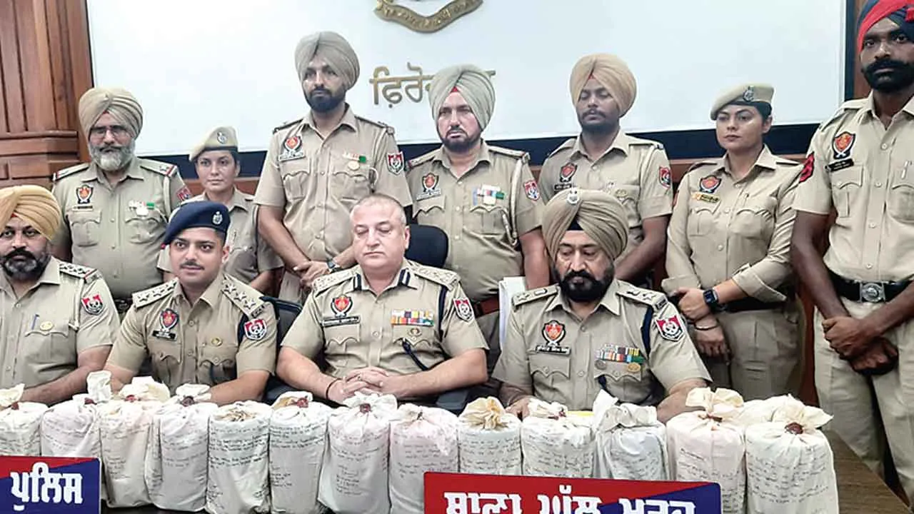 फिरोजपुर पुलिस ने पकड़ी 15 किलो हेरोइन, आरोपी गिरफ्तार
