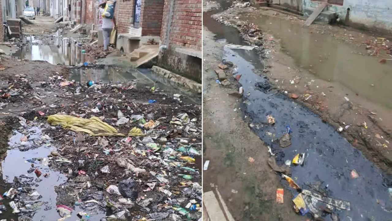 मोहल्ला छड़ियान में फैली गंदगी, सीएम पोर्टल पर शिकायत