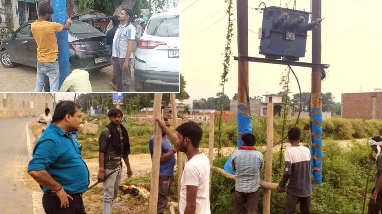 कांवड़ मार्ग पर मौजूद ट्रांसफार्मरों की कराई बैरिकेडिंग