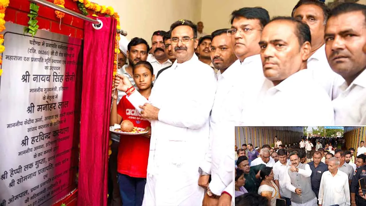 विधानसभा अध्यक्ष ने घरौंडा हलके को दी बड़ी सौगातः 20 करोड़ 21 लाख की 5 परियोजनाओं का किया उद्घाटन एवं शिलान्यास