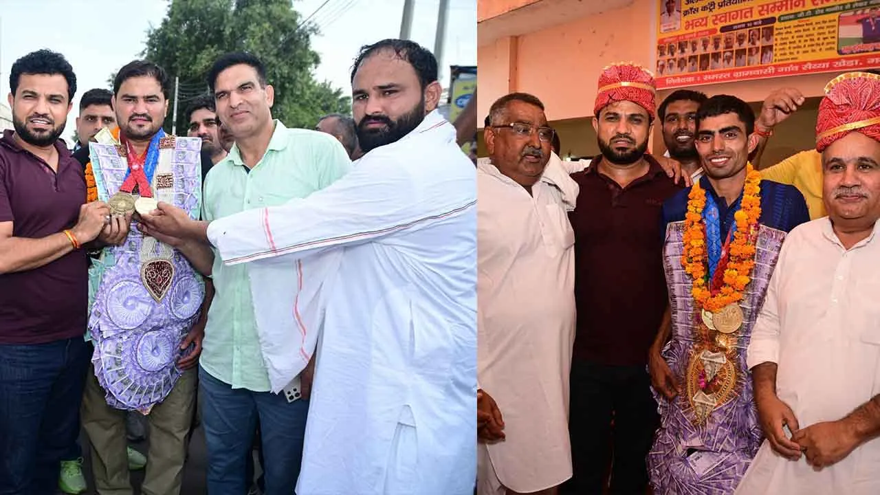 अमेरिका में वर्ल्ड पुलिस गेम्स में गन्नौर के दो जवानों ने जीते गोल्ड