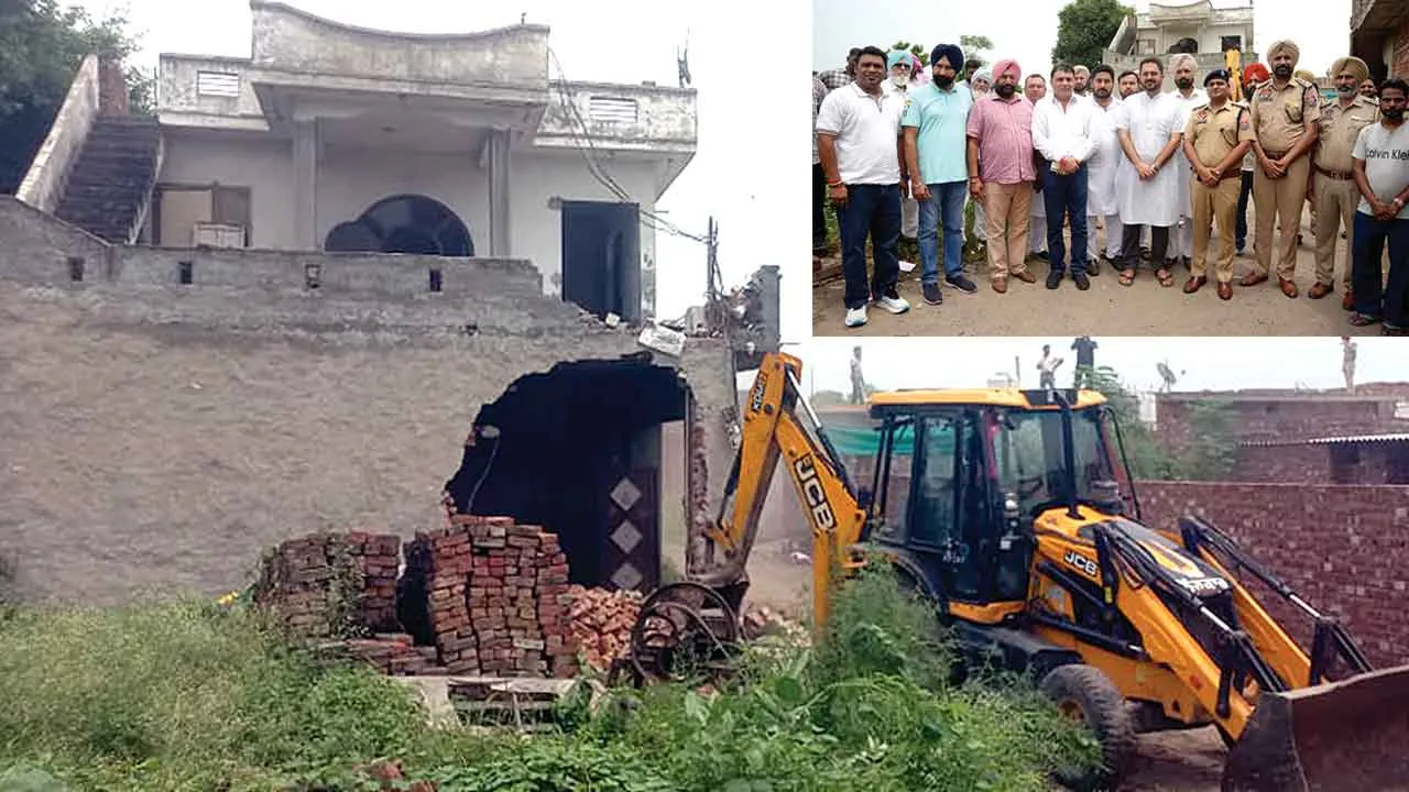 Bulldozer Action: 2 सगे भाइयों ने नशा बेचकर बनाया घर, पुलिस ने चला दिया बुलडोजर