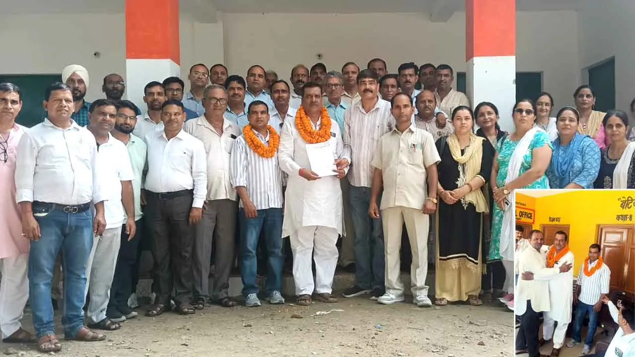 शिक्षक राकेश बालियान को बनाया ब्लॉक अध्यक्ष