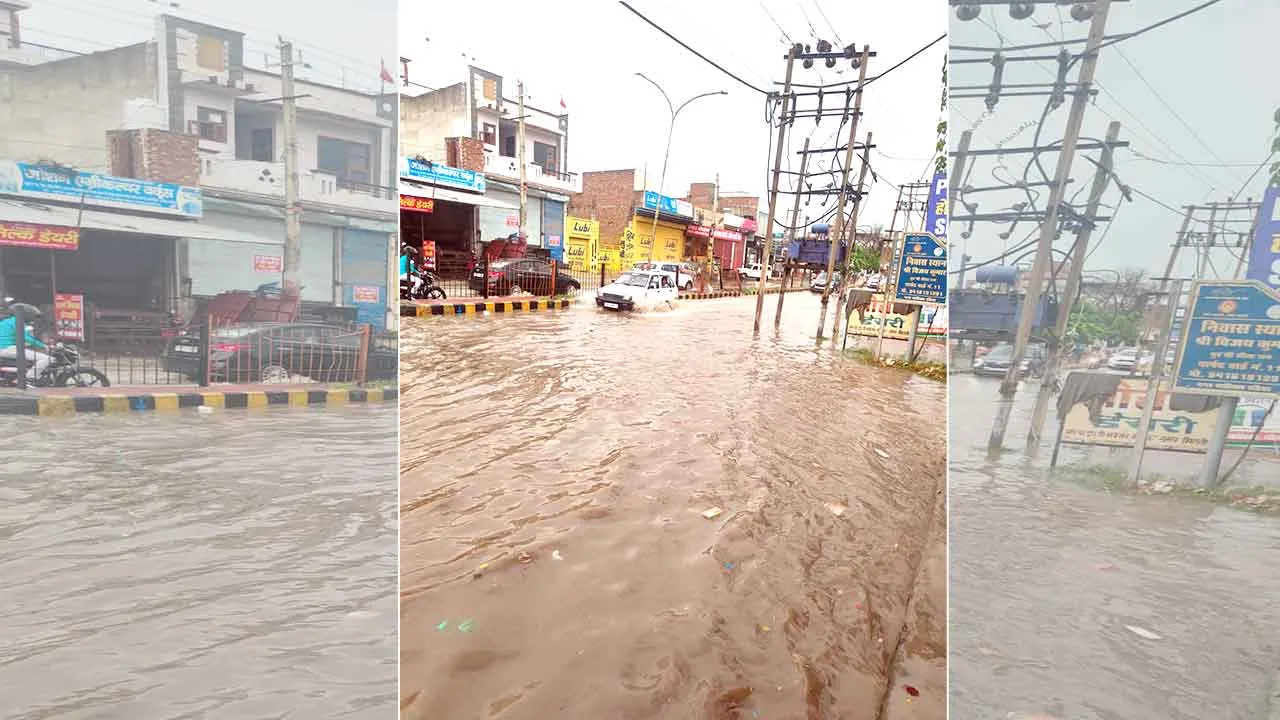 Baarish News: फतेहाबाद में झमाझम बारिश, जोरदार बारिश से जलभराव, लोगों को परेशानी