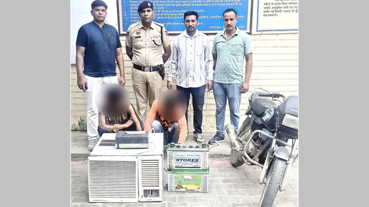 गोदाम में चोरी मामले में 2 आरोपी काबू