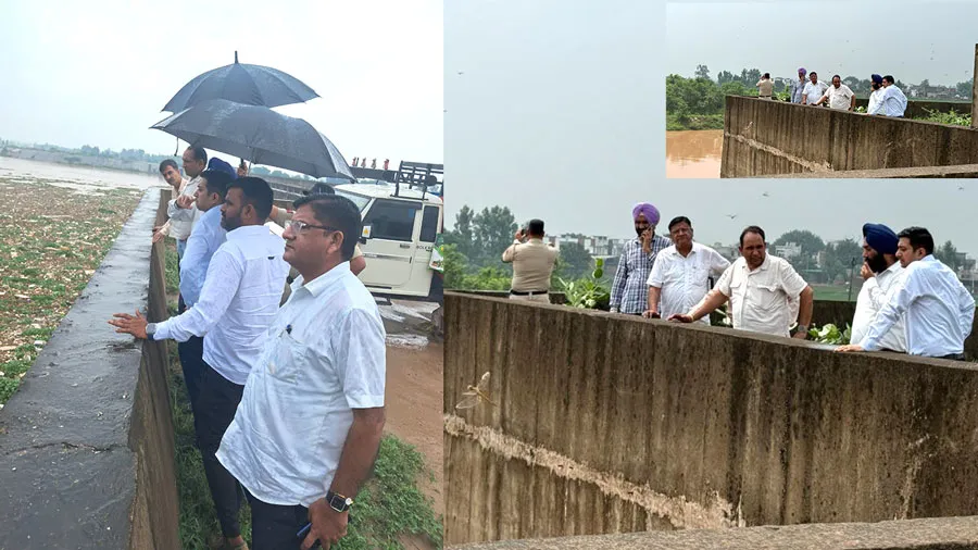 घग्गर में बढ़ते जल स्तर के बीच, साथ लगते गांव में अलर्ट