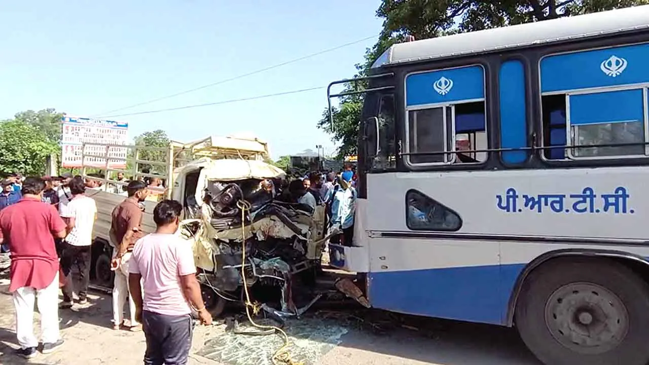 PRTC Bus Accident जालंधर में भीषण सड़क हादसा: बस-टेम्पो की टक्कर में तीन लोगों की मौत