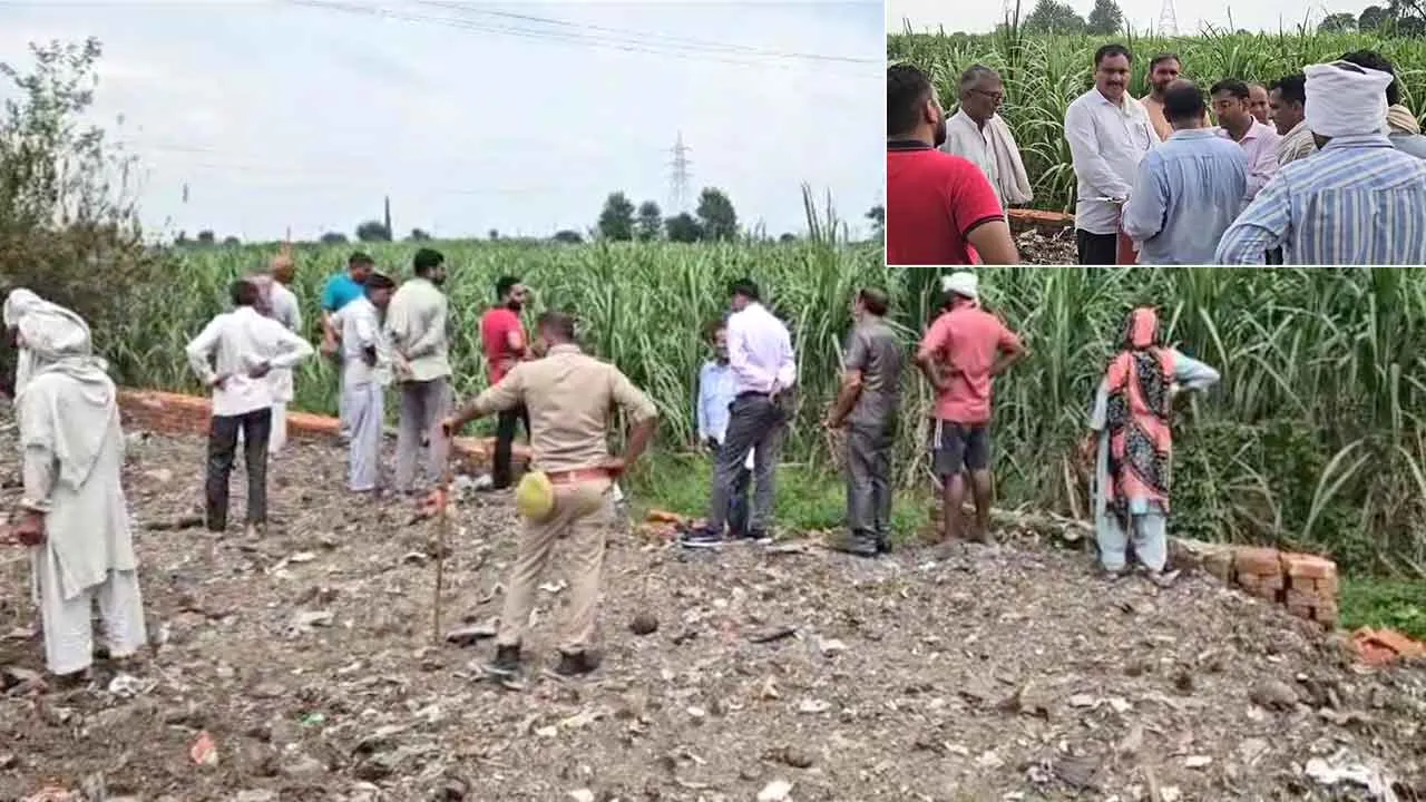 एनएचएआई की जमीन पर कब्जा करके खड़ी कर दी दीवार