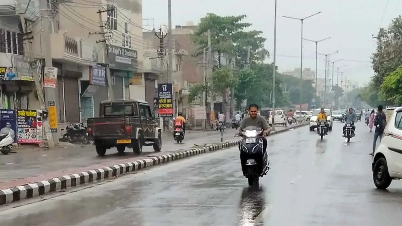 Rain: पूरा दिन रुक रुक कर होती रही बारिश, धान को होगा फायदा