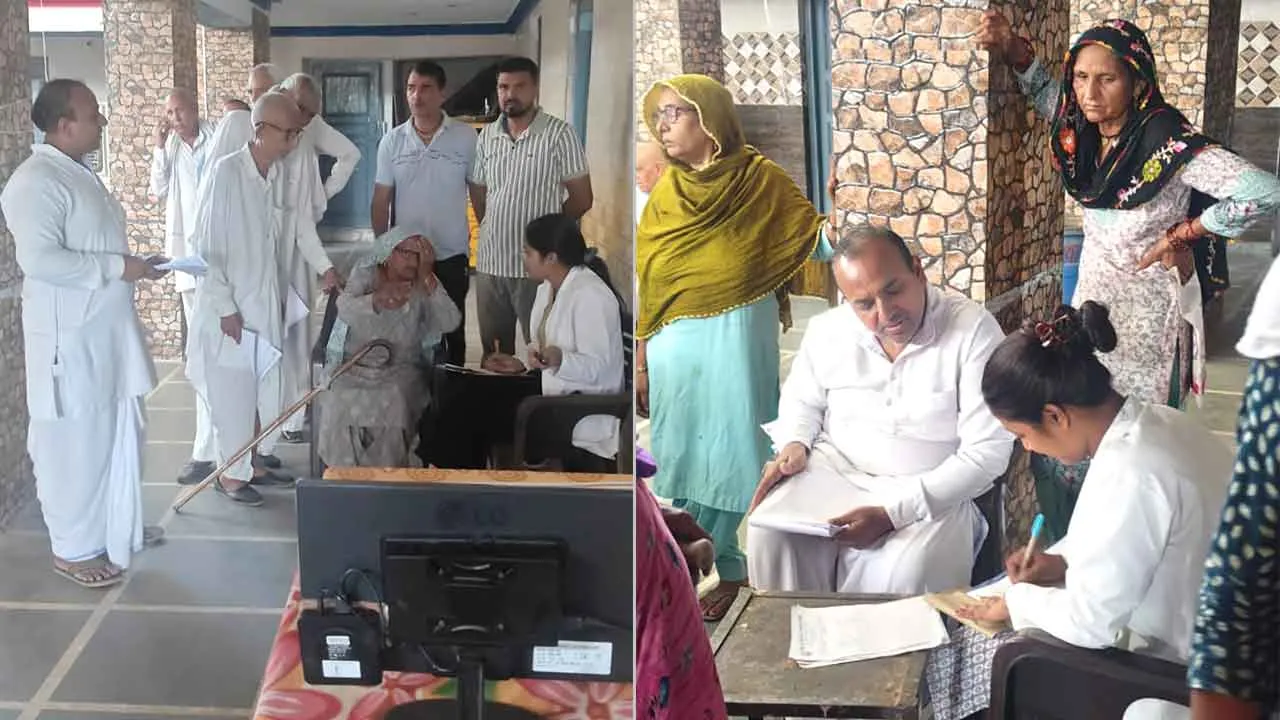 आखों के फ्री कैंप में 136 मरीजो की जांच