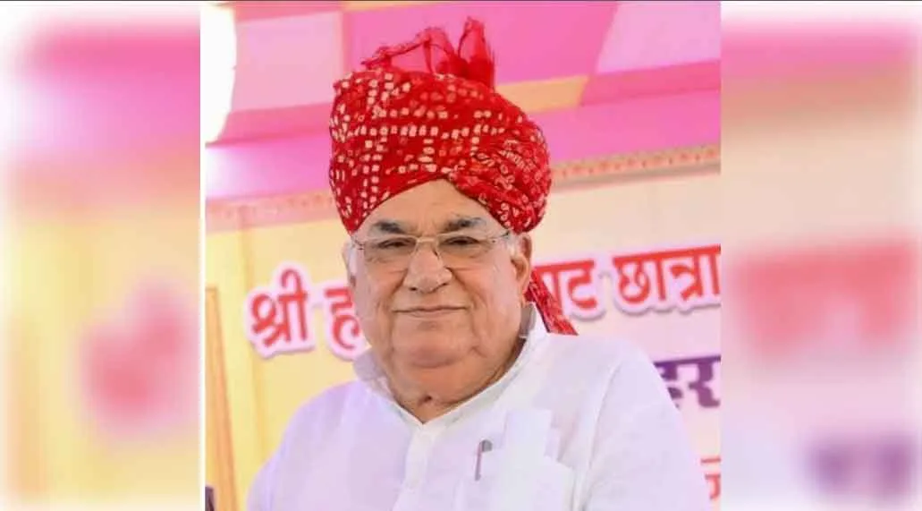Congress leader Colonel Sona Ram Choudhary passes away: बाड़मेर-जैसलमेर के पूर्व सांसद कर्नल सोनाराम चौधरी का निधन, कांग्रेस नेताओं ने जताया दुख