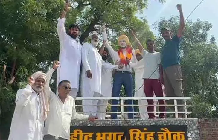 शहीद भगतसिंह के बताए मार्ग पर चलने का आह्वान