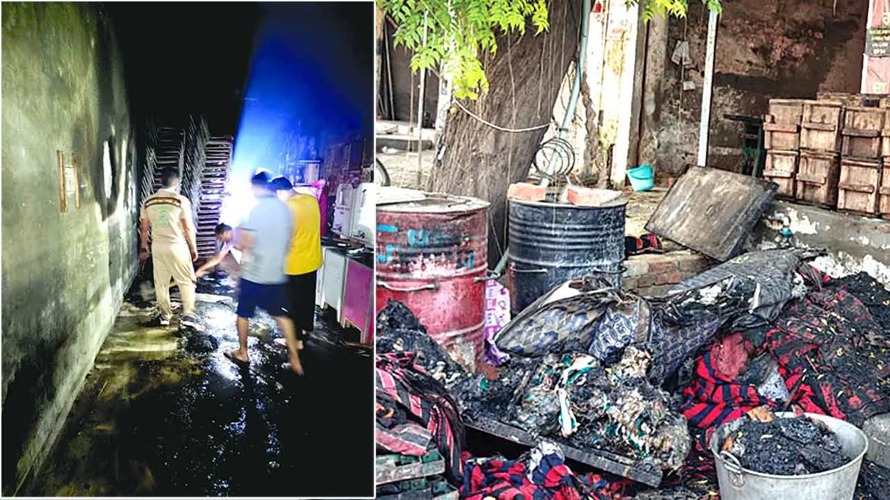 Fire: दिड़बा में टेंट स्टोर की दुकान में लगी भीषण आग, लाखों का सामान जलकर राख
