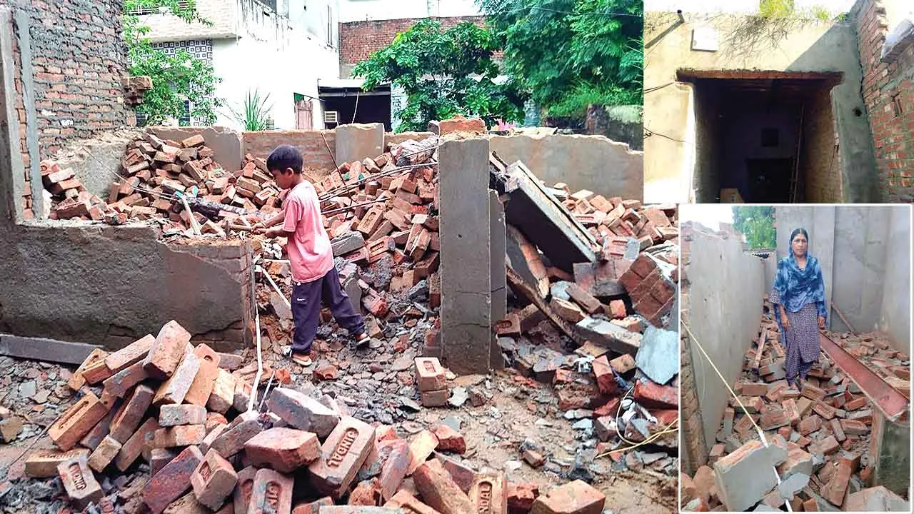 बाढ़ से तबाही: गरीबों के आशियाने उजड़े, सरकार से मदद की गुहार