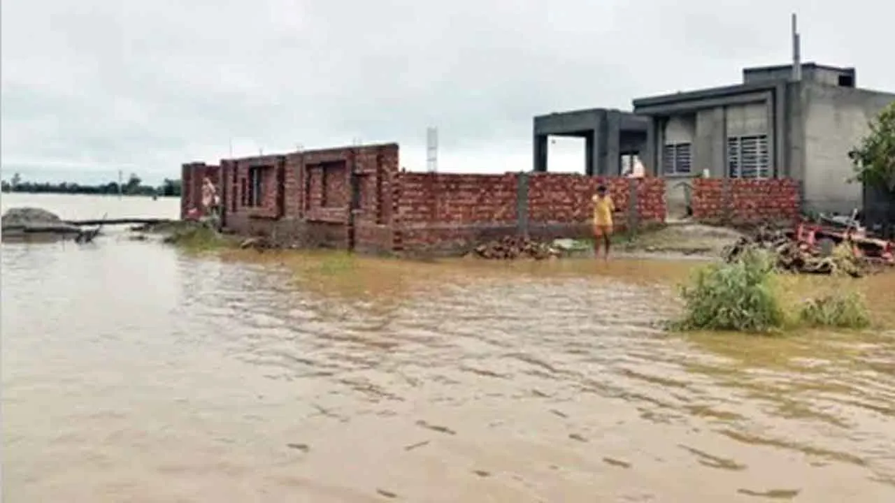 होशियारपुर में बाढ़ से घरों, सड़कों और स्कूलों को भारी नुकसान