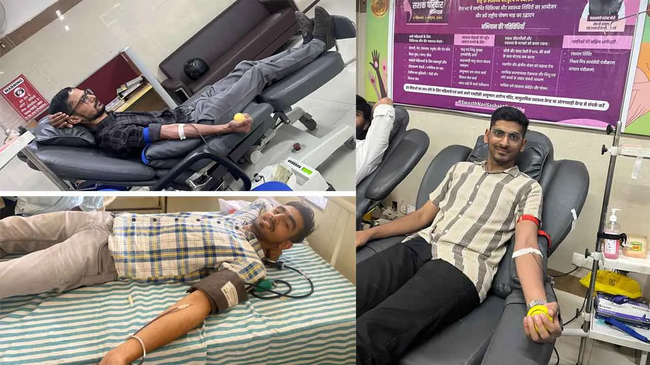 Blood Donation: जोधपुर एम्स में ट्रयू ब्लड पंप ने किया रक्तदान