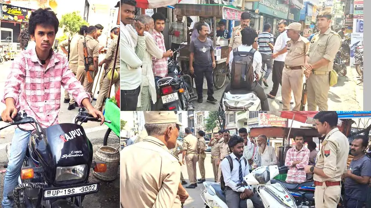 Traffic Challan: जाति लिखे वाहनों के खिलाफ चलाया अभियान, काटे चालान