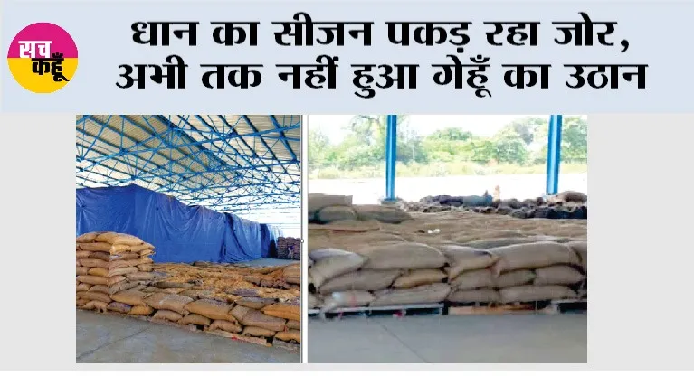 धान का सीजन पकड़ रहा जोर, अभी तक नहीं हुआ गेहूँ का उठान