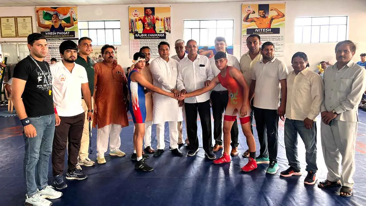 स्टेट गर्ल्स रेसलिंग प्रतियोगिता में सोनीपत प्रथम, रोहतक दूसरे स्थान पर रहा