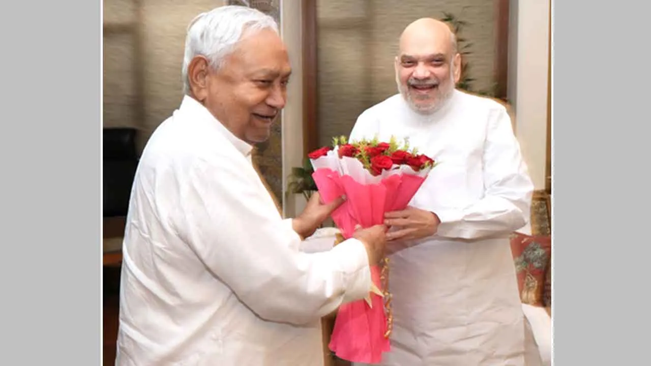 Bihar News: केंद्रीय गृहमंत्री अमित शाह से मिले बिहार सीएम नीतीश