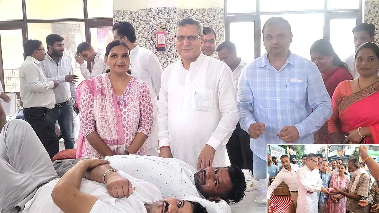 प्रधानमंत्री नरेंद्र मोदी के जन्मदिवस को सेवा भाव से मनाते हुए जगाधरी विधानसभा क्षेत्र में रक्तदान शिविर व स्वच्छता अभियान चलाया – कंवरपाल गुर्जर