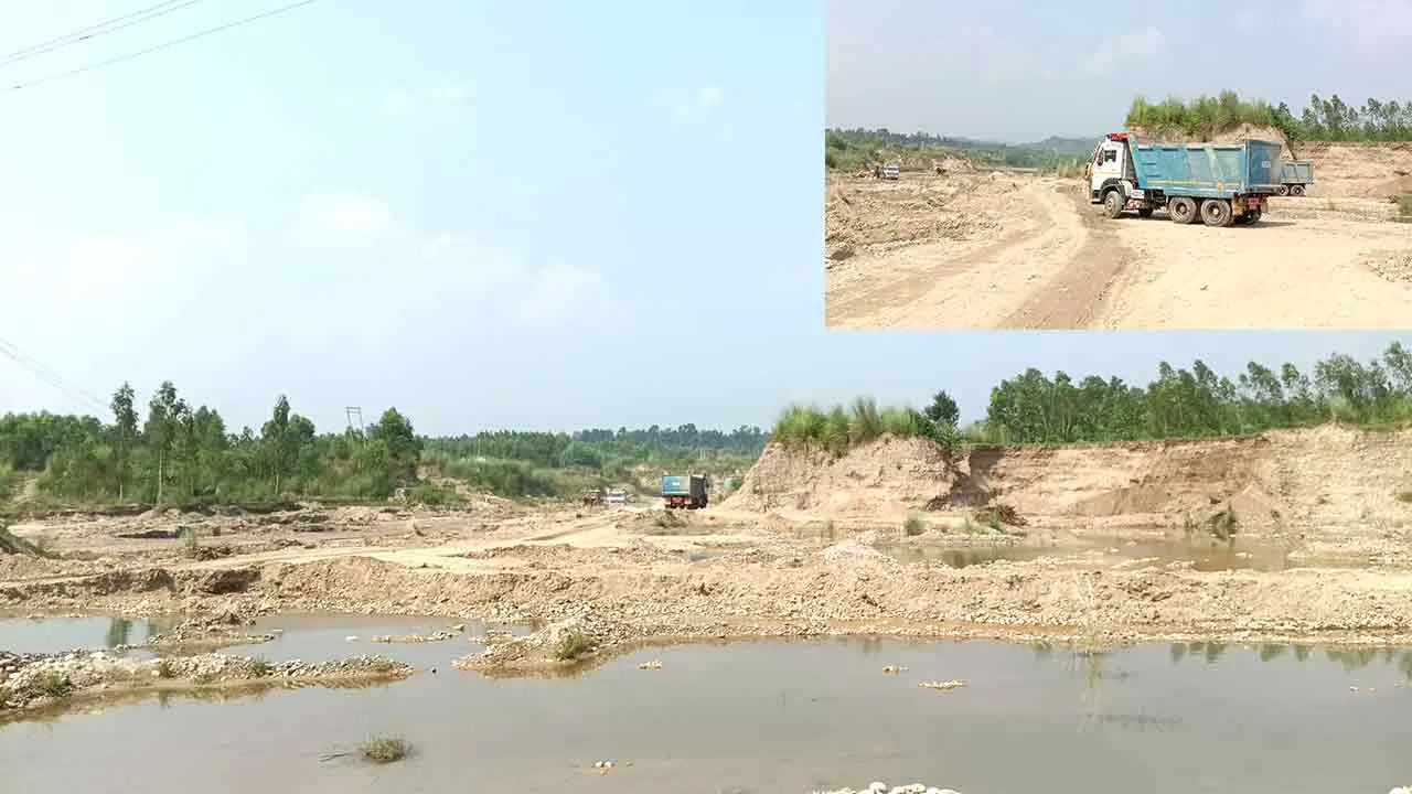 हरे-भरे क्षेत्र की हरियाली को निगल रहा है अवैध खनन, नदियां, प्राइवेट लैंड, पंचायती जमीनें सब खनन चोरों के निशाने पर