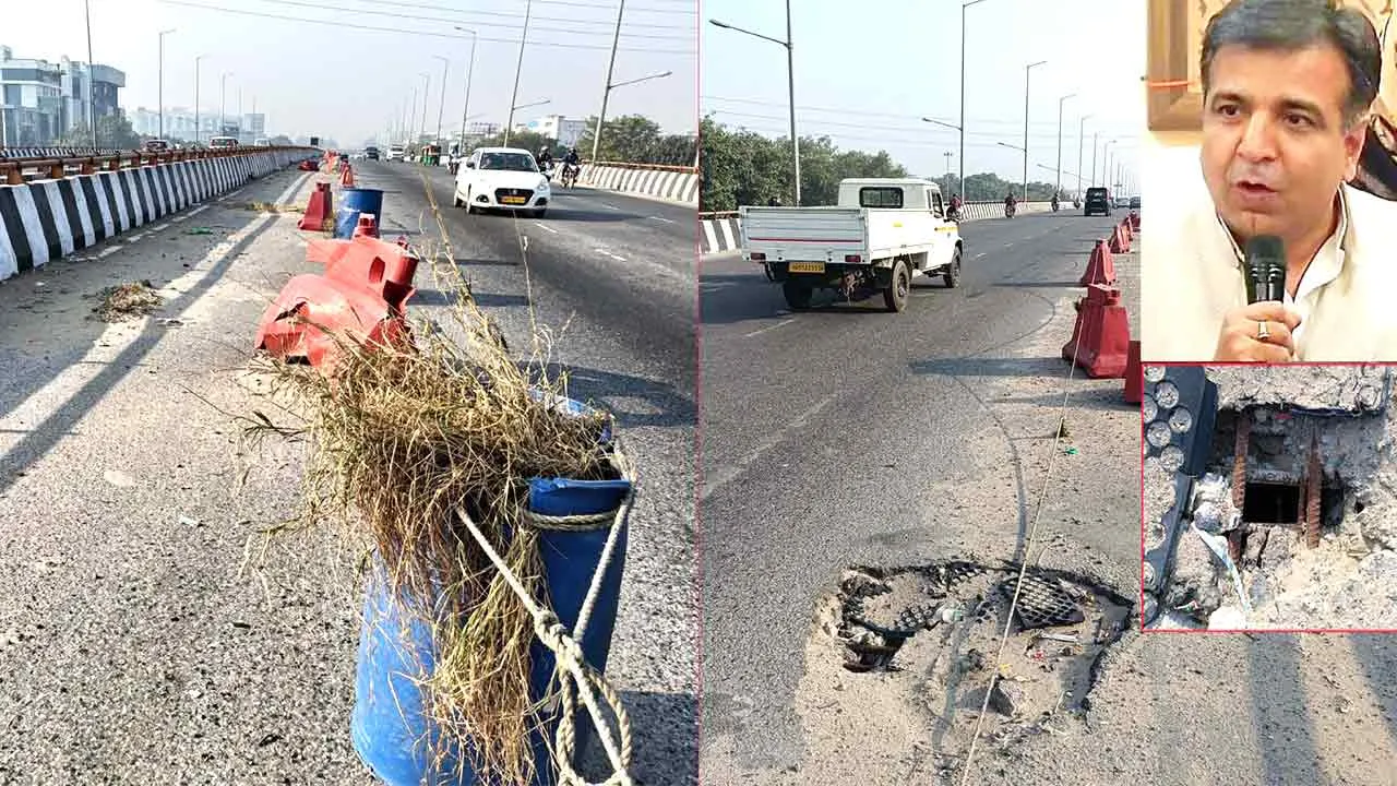 हीरो होंडा चौक फ्लाईओवर पर टूटा लेंटर 10 महीने में भी नहीं किया ठीक: पंकज डावर