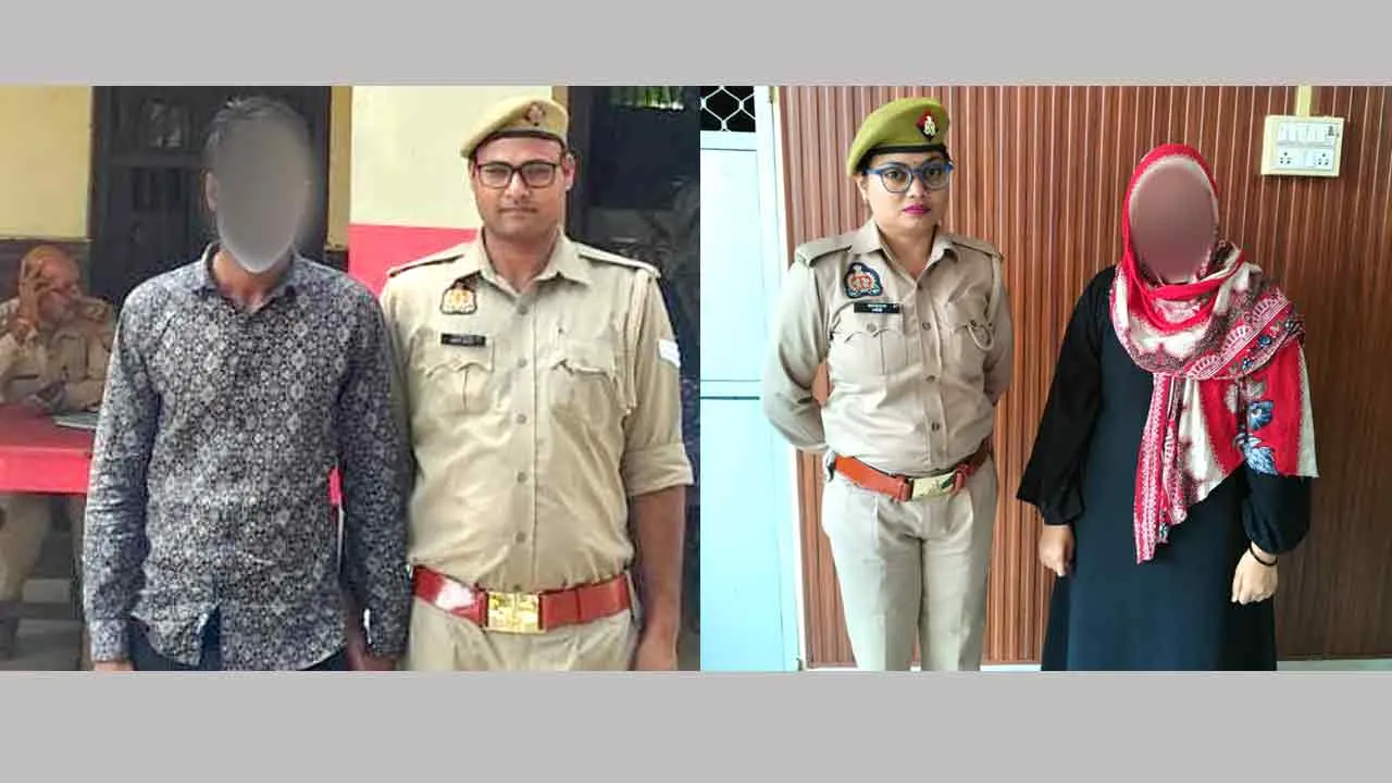 सलमान की पत्नी व उसका साथी गिरफ्तार, जेल रवाना