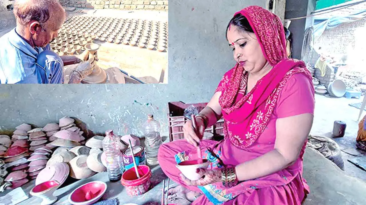 डिजिटल क्रांति के युग में भी मिट्टी के दीयों की चमक बरकरार, कुम्हारों के लिए दीपावली बनी वरदान