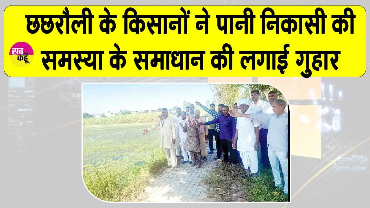 Farmers News: पानी निकासी न होने से छछरौली के किसानों की हजारों एकड़ जमीन बर्बाद, फैली बीमारियां