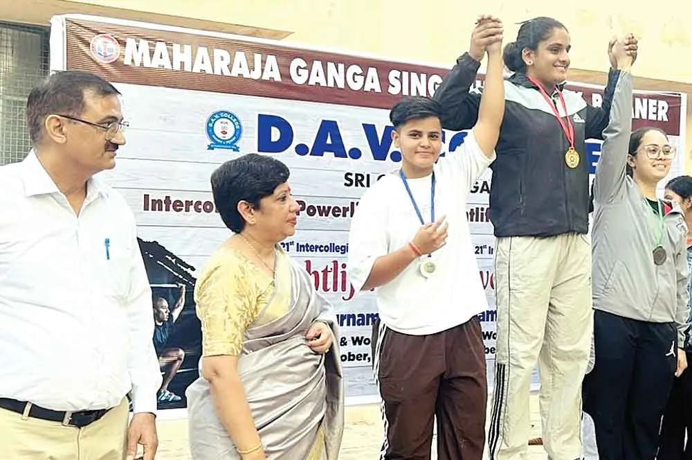 शाह सतनाम जी गर्ल्स कॉलेज, श्री गुरुसर मोडिया की पावर लिफ्टिंग टूर्नामेंट में मची धूम