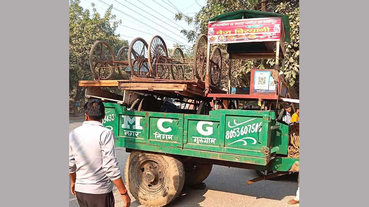 पालम विहार क्षेत्र से नगर निगम टीम ने हटाए अतिक्रमण