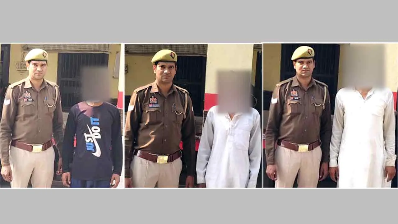 कोर्ट से फरार चल रहे तीन वारंटी गिरफ्तार, भेजे कारागार