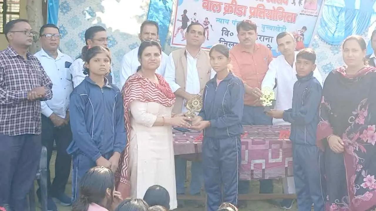 गांव बुच्चाखेड़ी में न्याय पंचायत स्तरीय खेल प्रतियोगिता का आयोजन