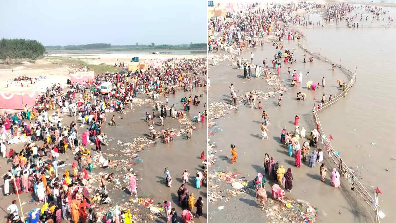 कार्तिक पूर्णिमा पर ‘कालिंदी’ पर उमड़ा श्रद्धा का विशाल सैलाब
