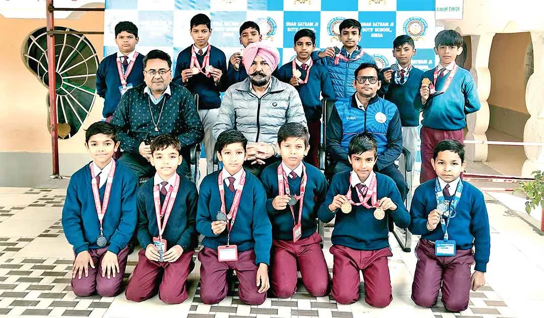 शाह सतनाम जी बॉयज स्कूल के खिलाड़ी द्वितीय किड्स स्टेट चैंपियनशिप में छाए