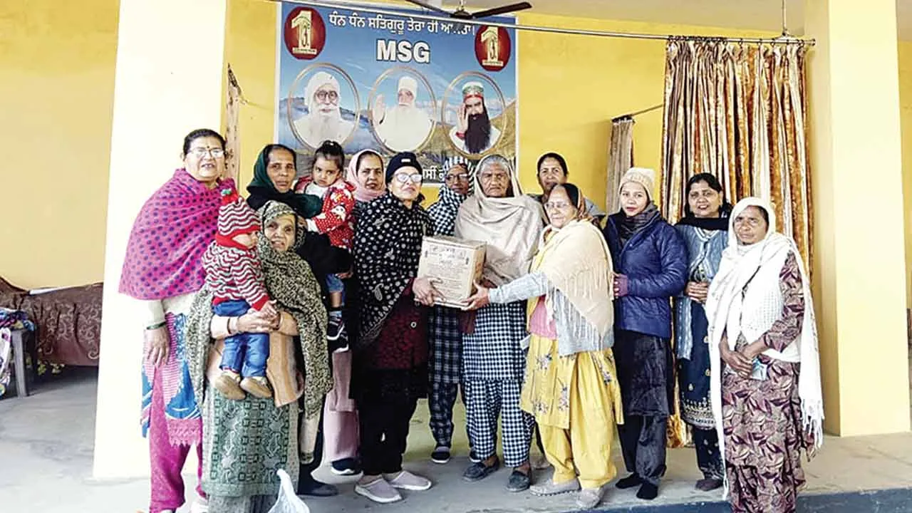 साध-संगत ने अति जरूरतमंद परिवार को दिया राशन
