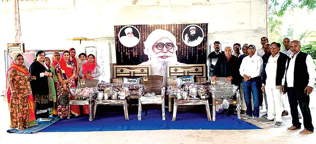 बीकानेर की दो जरूरतमंद बेटियों के निकाह में डेरा सच्चा सौदा की साध-संगत बनी सहारा