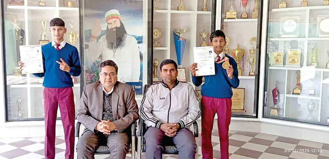 शाह सतनाम जी बॉयज स्कूल के यशप्रीत इन्सां ने नेशनल स्कूल ताइक्वांडो में जीता स्वर्ण