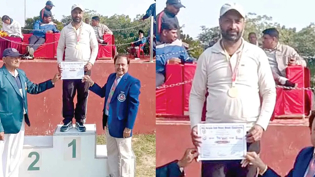 सिरसा के डॉ. गुरजीत इन्सां राज्यस्तरीय मास्टर एथलेटिक चैंपियनशिप में छाए, जीता गोल्ड मेडल