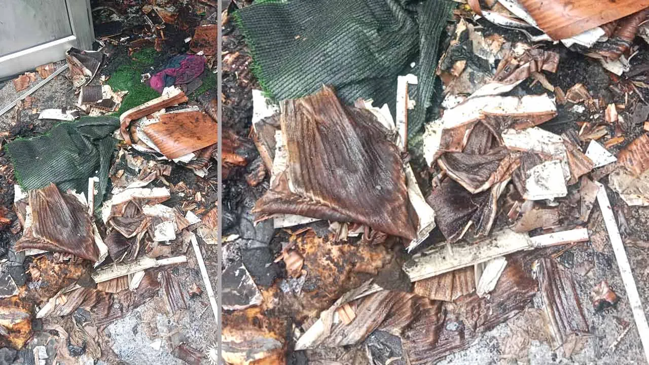 आग लगने से बेटी की शादी का सारा सामान जलकर खाक