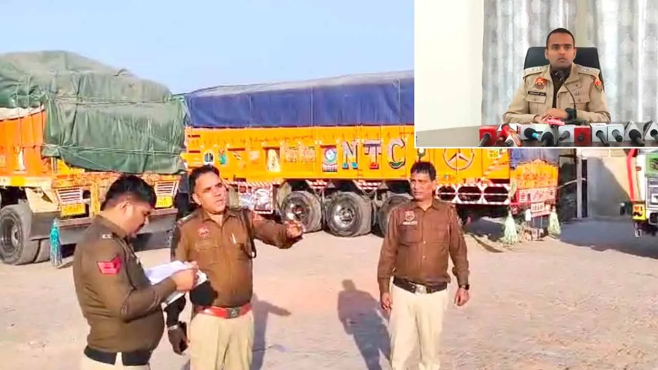 जाखल में 5 करोड़ रुपए के चावल पकड़ेः महिला समेत 2 गिरफ्तार; अंतरराष्ट्रीय निर्यात के नाम पर धोखाधड़ी, फर्जी बिल-कांटा पर्ची बनाते थे