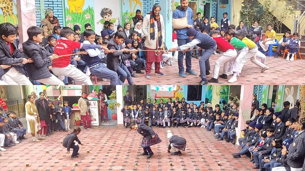 डी ए वी पब्लिक स्कूल में दो दिवसीय वार्षिक क्रीड़ा प्रतियोगिता का शुभारंभ