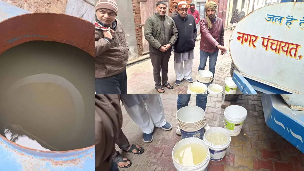 दूषित पेयजल की आपूर्ति को लेकर नगर पंचायत के खिलाफ फूटा लोगों का गुस्सा, अधिकारियों के खिलाफ कार्रवाई की मांग 