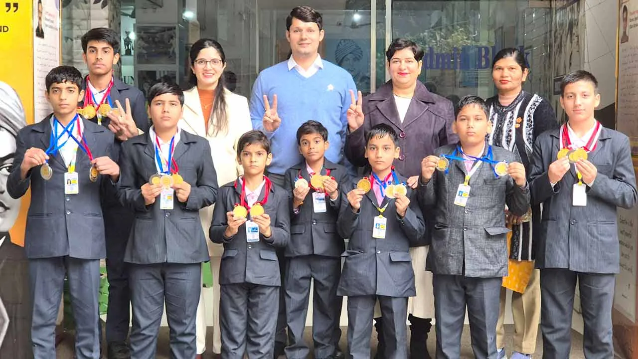एयरो-स्केटोबॉल में प्रताप स्कूल के खिलाड़ियों ने 12 गोल्ड सहित 24 पदको पर किया कब्जा