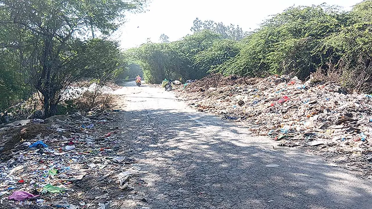 नगर निगम कार्यालय व शीश महल के नजदीक पड़े कूड़े से ‘राहगीर’ परेशान