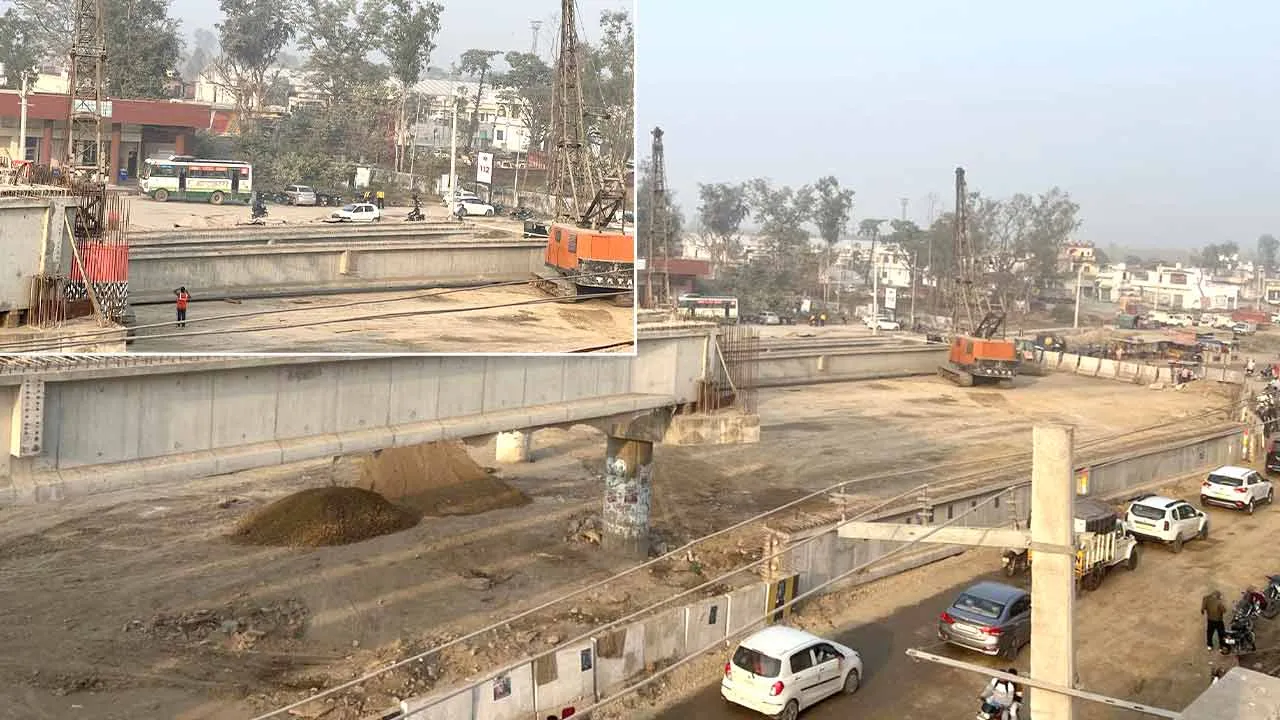 हाइवे चौड़ीकरण में सुस्ती से बढ़ी मुश्किलें, प्रतापनगर बस स्टैंड पर घंटों जाम से राहगीर और दुकानदार परेशान