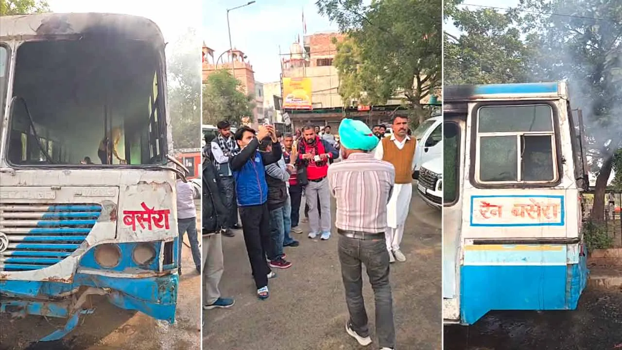 Sirsa: सरसा में हरियाणा रोडवेज की बस में आग
