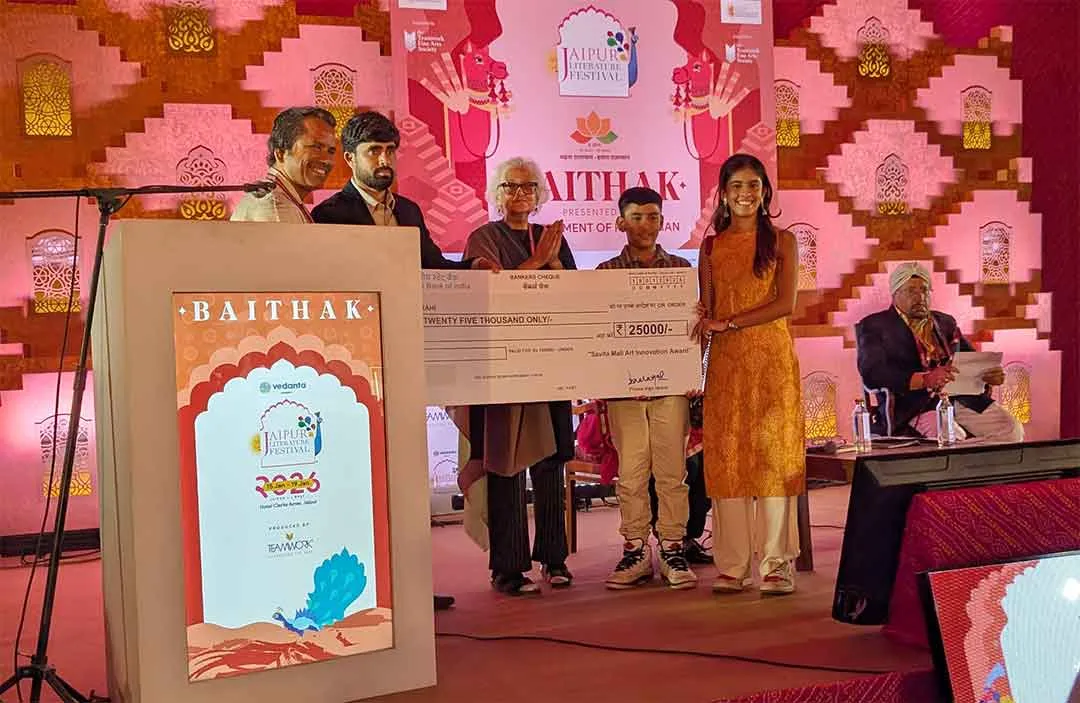 जेएलएफ में विजय राही पहले ‘समाई ग्रांट फॉर क्रिएटिव राईटिंग’ पुरस्कार से सम्मानित